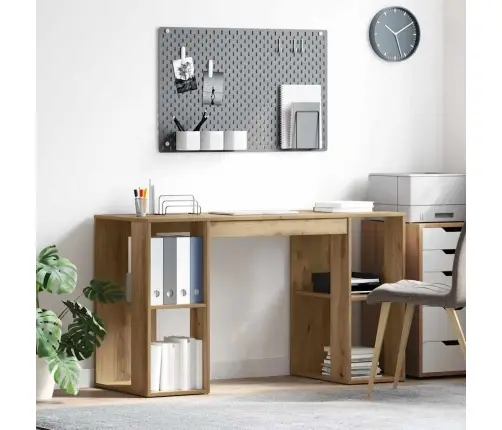 Hoiuruumiga Laud Käsitöötamm 130 X 50.5 X 75 Cm Tehispuit