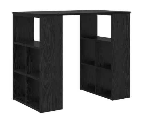 Laud Riiuliga Ladustamisega Must Tamm 90 X 50 X 75 Cm Tehispuit