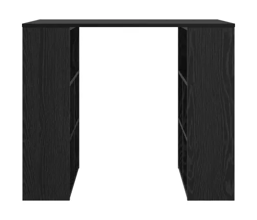 Laud Riiuliga Ladustamisega Must Tamm 90 X 50 X 75 Cm Tehispuit