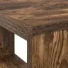 Stūra Galds Dūmots Ozols Inženierijas Koks Vidējs Stūra Galds Vidaxl