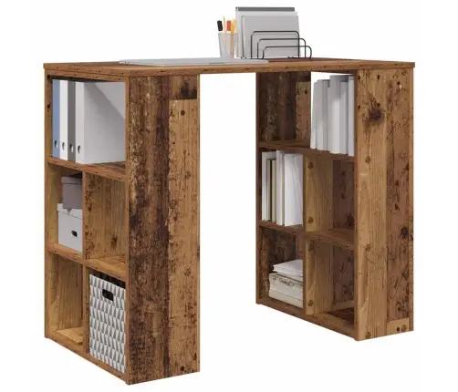 Stūra Galds Vecais Koks Masīvkoks Vidējs Stūra Galds Vidaxl