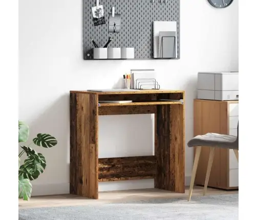 Laud Riiuliga Vana Puit 77.5 X 43 X 79 Cm Tehispuit
