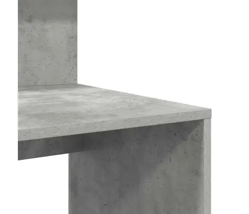 Galds Ar Glabāšanu Ar Plauktu Betona Pelēka 90 X 48 X 101.5 Cm Vidaxl