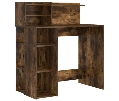 Galds Ar Glabāšanu Dūmakaina Ozolkoka 90 X 48 X 101.5 Cm Vidaxl