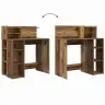 Laud Hoiuruumiga Vana Puit 90 X 48 X 101.5 Cm Tehispuit