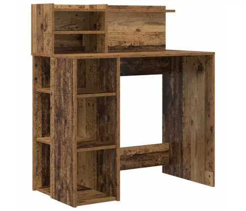 Laud Hoiuruumiga Vana Puit 90 X 48 X 101.5 Cm Tehispuit