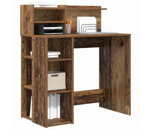 Laud Hoiuruumiga Vana Puit 90 X 48 X 101.5 Cm Tehispuit