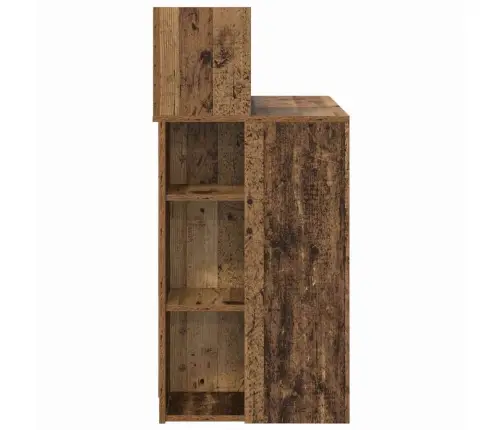 Laud Hoiuruumiga Vana Puit 90 X 48 X 101.5 Cm Tehispuit