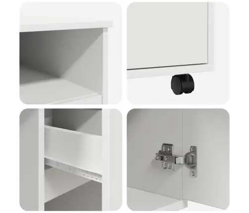 Galds Ar Ritenīšiem Balts 91 X 50 X 77 Cm Inženierijas Koks Vidaxl Galds Ar Ritenīšiem Balts 91 X 50 X 77 Cm Inženierijas Koks Vidaxl