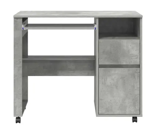 Stalas Su Ratukais Betoninė Ąžuolo Spalva 91 X 50 X 77 Cm