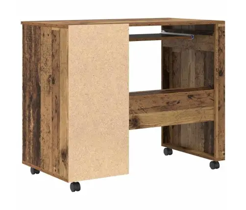 Stalas Su Ratais Su Stalčių Senovinis Medis 91 X 50 X 77 Cm