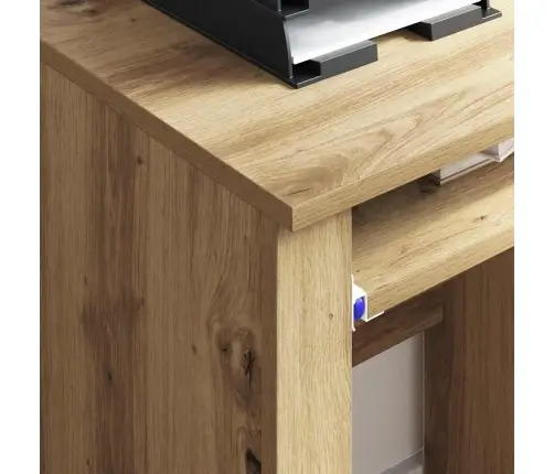Galds Ar Ritenīšiem Ar Plauktu Amatnieku Ozola 91 X 50 X 77 Cm Vidaxl