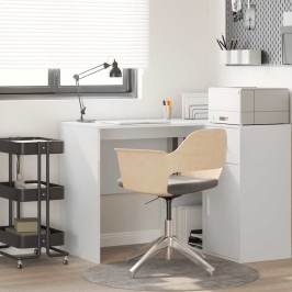 Galds Ar Plauktu Balts 102 X 50 X 75 Cm Inženierijas Koks Vidaxl