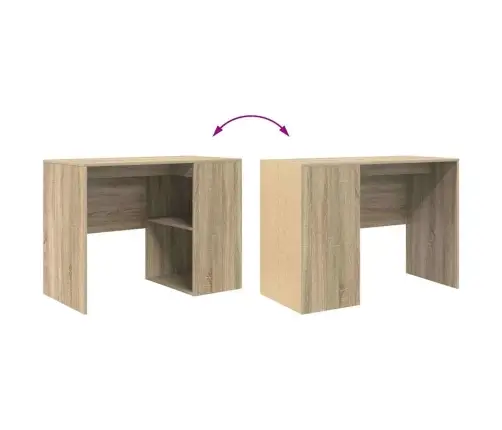 Laud Riiuliga Sonoma Tamm 102 X 50 X 75 Cm Tehispuit