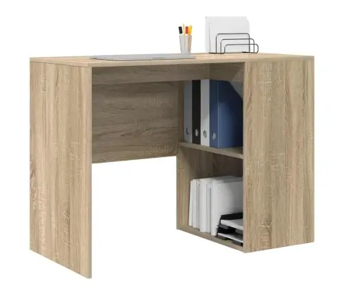 Laud Riiuliga Sonoma Tamm 102 X 50 X 75 Cm Tehispuit