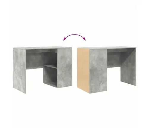 Galds Betona Pelēka 102 X 50 X 75 Cm Inženierijas Koks Vidaxl