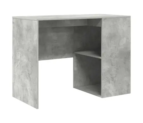 Galds Betona Pelēka 102 X 50 X 75 Cm Inženierijas Koks Vidaxl