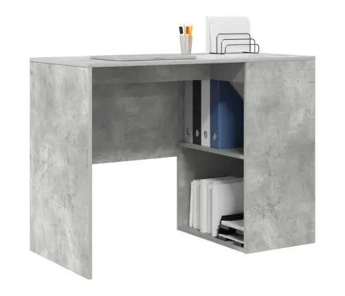 Galds Betona Pelēka 102 X 50 X 75 Cm Inženierijas Koks Vidaxl