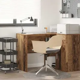 Galds Ar Plauktu Vecs Koks 102 X 50 X 75 Cm Inženierijas Koks Vidaxl