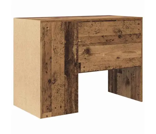 Galds Ar Plauktu Vecs Koks 102 X 50 X 75 Cm Inženierijas Koks Vidaxl