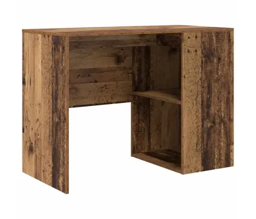 Galds Ar Plauktu Vecs Koks 102 X 50 X 75 Cm Inženierijas Koks Vidaxl