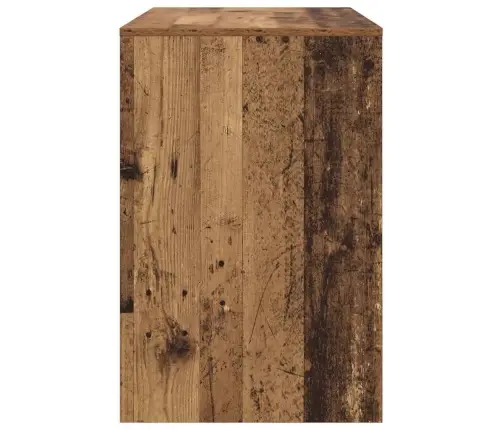 Galds Ar Plauktu Vecs Koks 102 X 50 X 75 Cm Inženierijas Koks Vidaxl