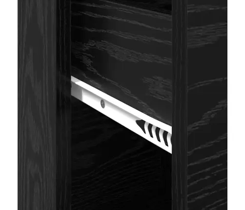 Skapītis Melns Ozols 38 X 34.5 X 75 Cm Inženierijas Koks Vidaxl