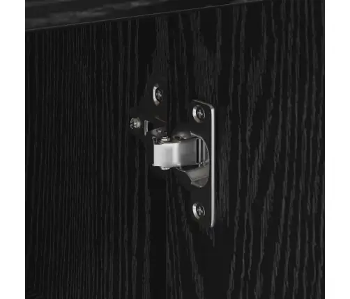 Skapītis Melns Ozols 38 X 34.5 X 75 Cm Inženierijas Koks Vidaxl