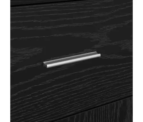 Skapītis Melns Ozols 38 X 34.5 X 75 Cm Inženierijas Koks Vidaxl