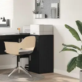 Skapītis Melns Ozols 38 X 34.5 X 75 Cm Inženierijas Koks Vidaxl