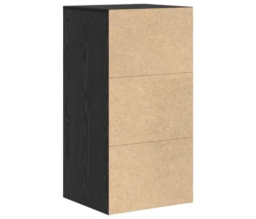 Skapītis Melns Ozols 38 X 34.5 X 75 Cm Inženierijas Koks Vidaxl