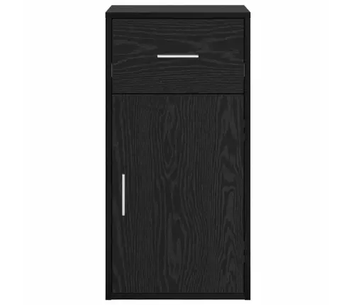 Skapītis Melns Ozols 38 X 34.5 X 75 Cm Inženierijas Koks Vidaxl