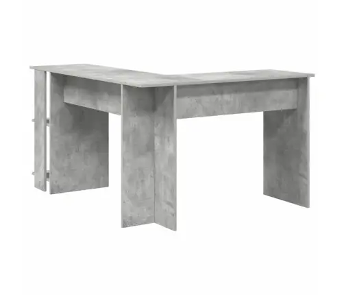 Kampinis Rašomasis Stalas Betono Pilka 140 X 113,5 X 75 Cm
