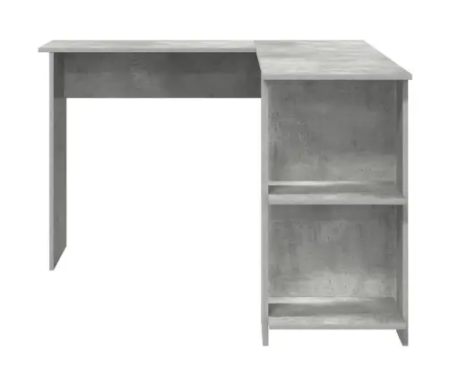 Kampinis Rašomasis Stalas Betono Pilka 140 X 113,5 X 75 Cm