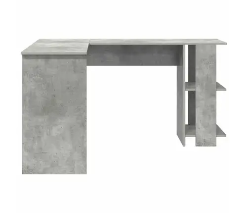 Kampinis Rašomasis Stalas Betono Pilka 140 X 113,5 X 75 Cm