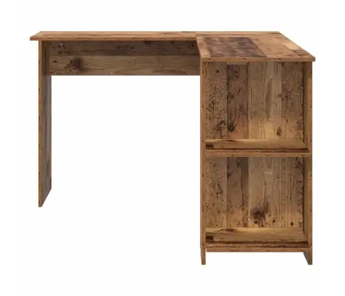 Stūra Galds Ar Uzglabāšanu Vecs Koks 140 X 113.5 X 75 Cm Vidaxl