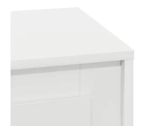 Nakts Skapītis Ar Balts 44 X 34.5 X 45 Cm Inženierijas Koks Vidaxl