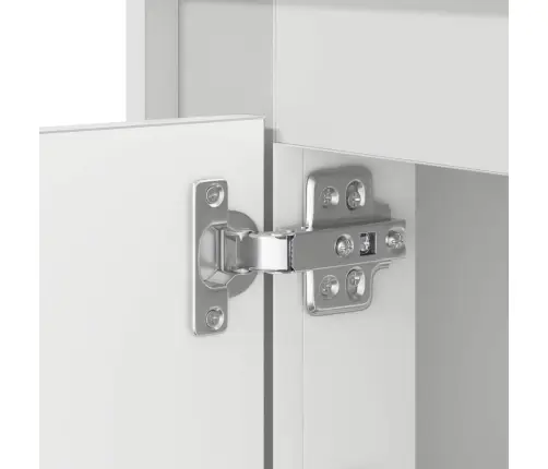 Nakts Skapītis Ar Balts 44 X 34.5 X 45 Cm Inženierijas Koks Vidaxl