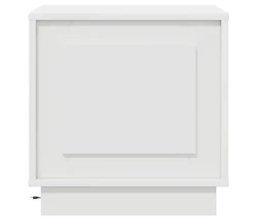 Nakts Skapītis Ar Balts 44 X 34.5 X 45 Cm Inženierijas Koks Vidaxl