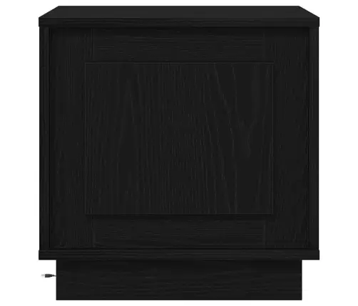 Nakts Skapītis Ar Melna 44 X 34.5 X 45 Cm Inženierijas Koks Vidaxl