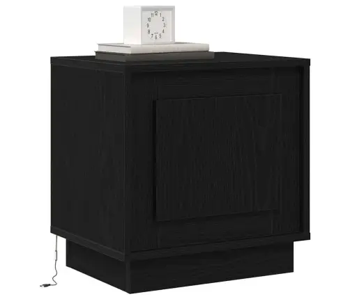 Nakts Skapītis 2 Pcs Melna 44 X 34.5 X 45 Cm Inženierijas Koks Vidaxl