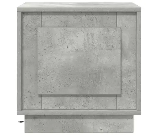 Šalia Lovos Spintelė Su 2 Pcs Betono Pilka 44 X 34,5 X 45 Cm