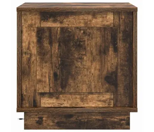 Nakts Skapītis Dūmaka Ozols 44 X 34.5 X 45 Cm Inženierijas Koks Vidaxl