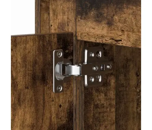 Öölambi Kapp 2 Pcs Suitsetatud Tamm 44 X 34,5 X 45 Cm Tehispuit