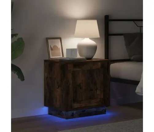 Öölambi Kapp 2 Pcs Suitsetatud Tamm 44 X 34,5 X 45 Cm Tehispuit