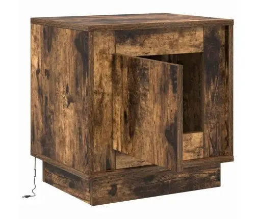 Öölambi Kapp 2 Pcs Suitsetatud Tamm 44 X 34,5 X 45 Cm Tehispuit