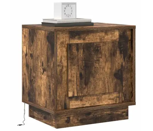 Öölambi Kapp 2 Pcs Suitsetatud Tamm 44 X 34,5 X 45 Cm Tehispuit