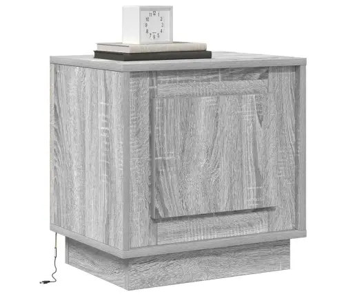 Šalia Lovos Spintelė 2 Pcs Pilka 44 X 34,5 X 45 Cm