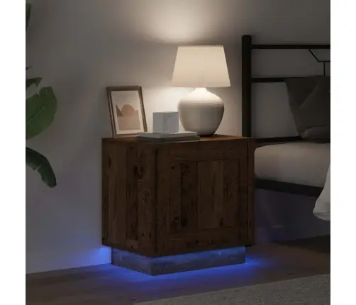 Nakts Skapītis Ar Vecs Koks 44 X 34.5 X 45 Cm Inženierijas Koks Vidaxl