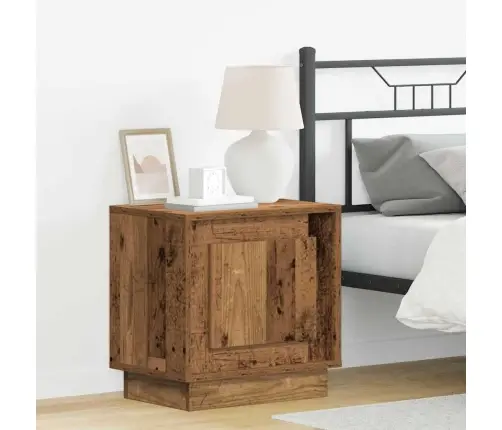 Nakts Skapītis Ar 2 Pcs Vecs Koks 44 X 34.5 X 45 Cm Vidaxl